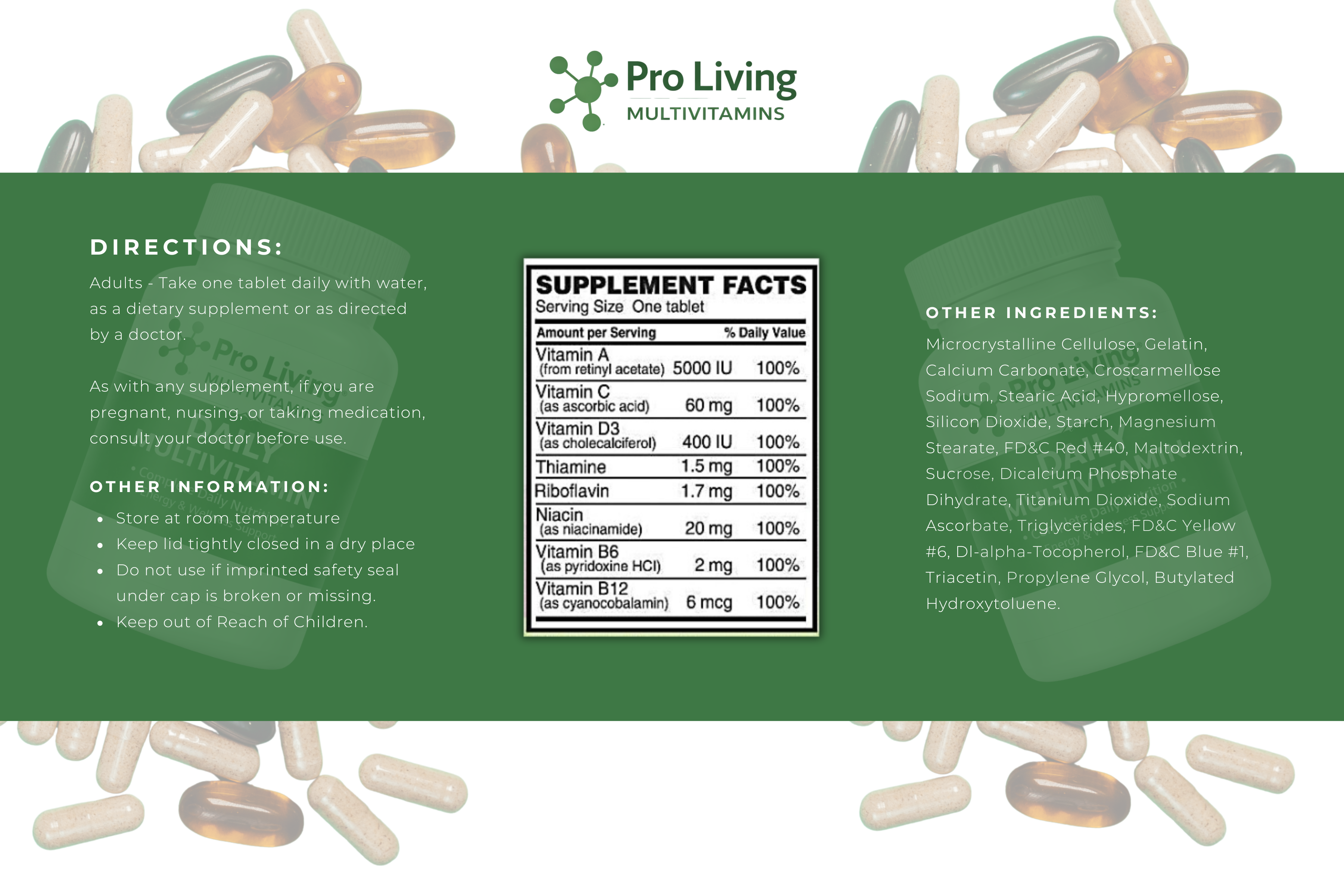 Supplement Facts Label
